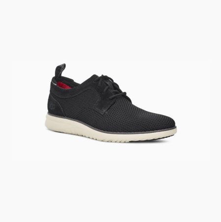 UGG Union Derby HyperWeave Black Sneakers for Men (EYXK01867)